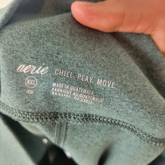 Aerie Chill Play‎ Move Biker Shorts Green Size XXL Extra Extra Large - Picture 9 of 12